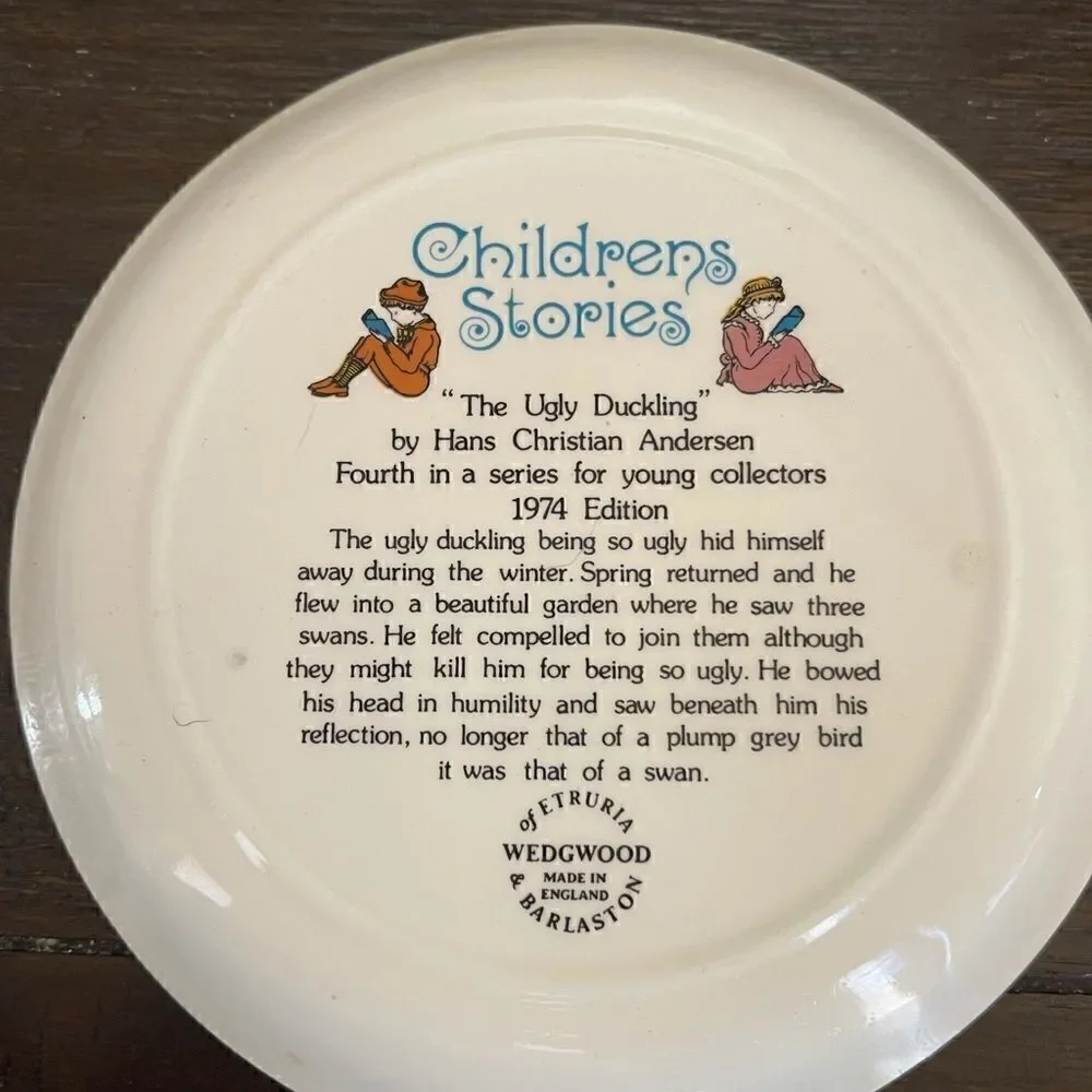 Wedgwood 1974 Children’s Story The Ugly Duckling Plate